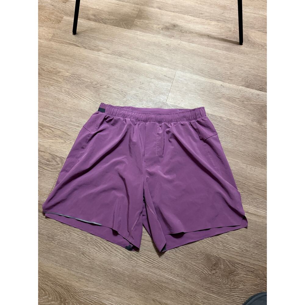 Lululemon Pace Breaker Lined Shorts Purple Athletic Running Training Men's M - Picture 2 of 4